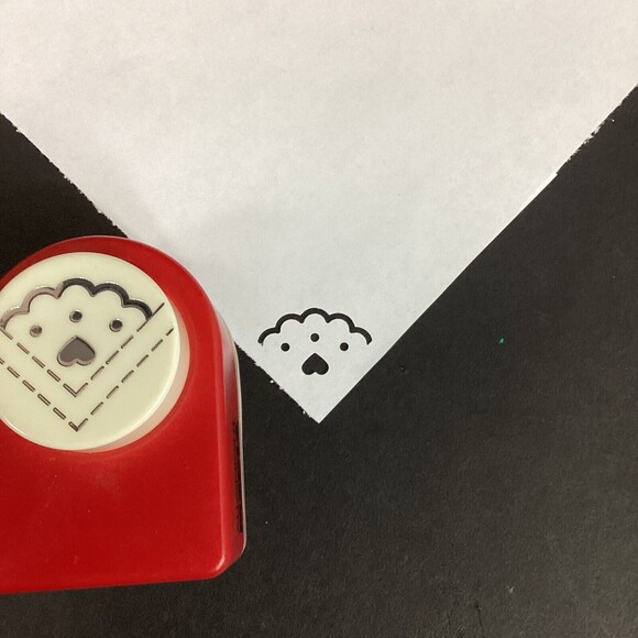 All Night Media-Corner Paper Punch-Scalloped Heart-Red-Craft Journal Scrapbook - Picture 5 of 5